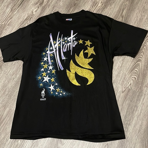 Vintage 1996 Atlanta Olympics T Shirt Never Worn size Large - Picture 1 of 6